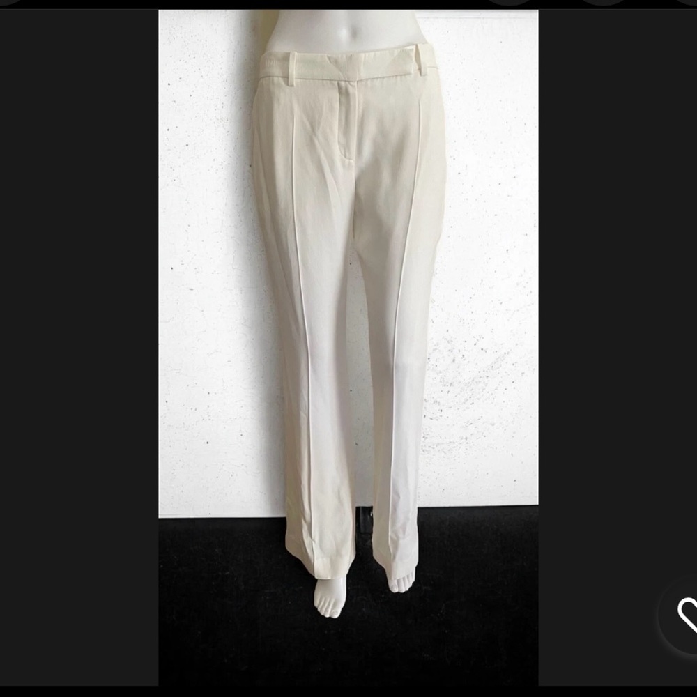 Alexander McQueen Crepe trousers white pants